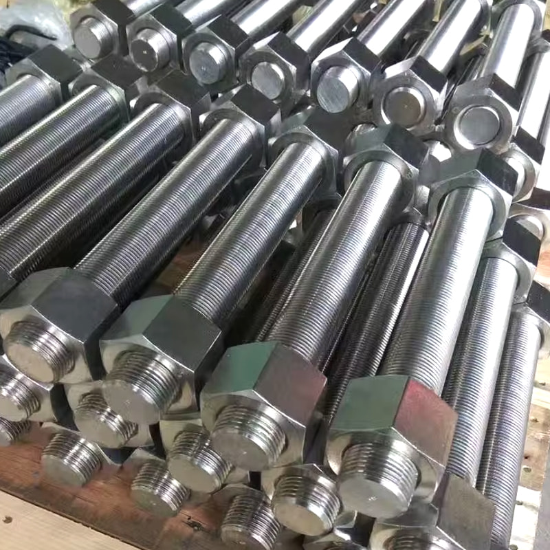 M27*300 PTFE Blue / Dacromet Coated ASTM A320 L7 Plně závitové tyče
